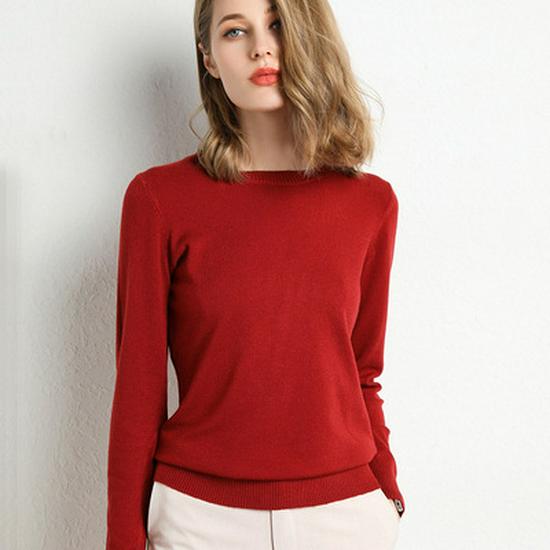 Autumn/Winter Women's Slim Fit High Neck Turtleneck Sweater Knitwear