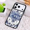 Blue And White Porcelain Soft Phone Case for iPhone 17 Air 16 15 11 12 14 13 Pro Max Shockproof Cover