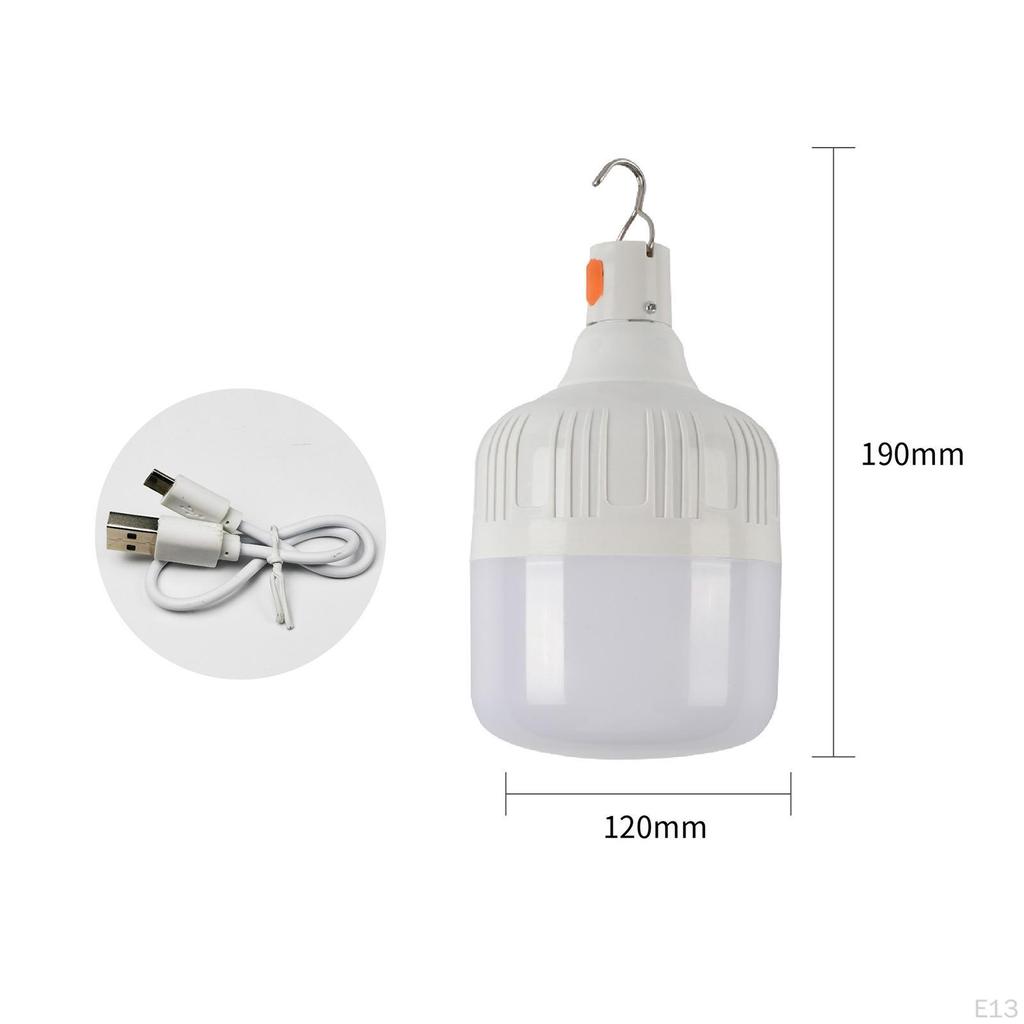 Nødlyspære Blinker med Krok Trådløs LED Campinglykt for Terrasse