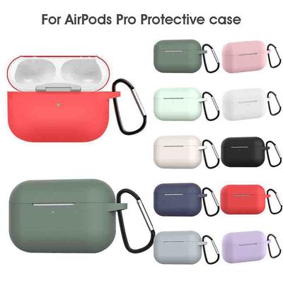 Shock-Proof Soft Silicone Protection Cover For Appe Airpods Pro Earphone Case Protector For Airpods Pro