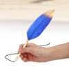 Blue Feather Pen Kit 24cm/9.4in Quill Pen Set Portable Feather Pen Box  Writing Practice
