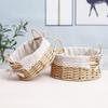 Woven Desktop Storage Basket for Cosmetics, Snacks, Keys, and Books