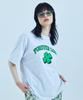 FAKEMAMA Clover Logo T-Shirt_White Melange