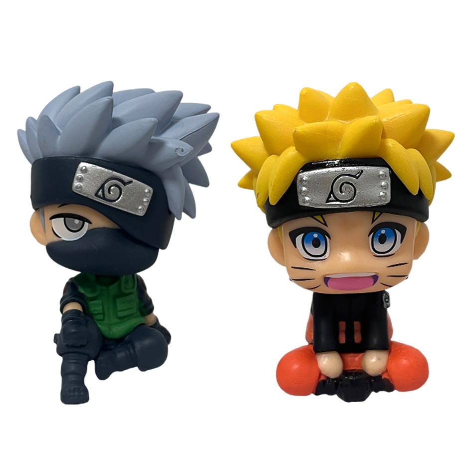 7-9Cm Naruto Anime Figure Uzumaki Naruto Kakashi Uchiha Sasuke Itachi Cute Toys Q Figurals Pvc Model Children Christmas Gift