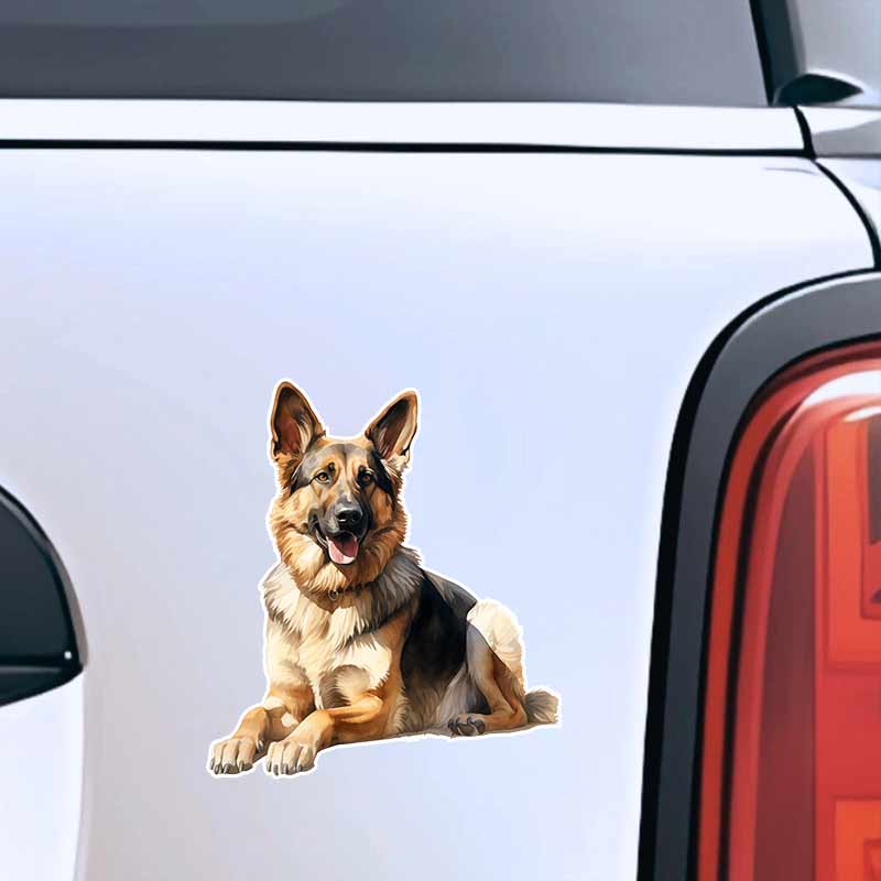 Alman Kurdu Araba Çıkartmaları Su Geçirmez Vinil Çıkartmalar Oto Gövde Cam Tampon Dekor Motosiklet Kask Çıkartmaları TM222