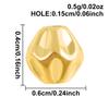 6pcs Round Tube Cylinder Fashion Spacer Bead Stainless Steel Loose Beads For Jewelry Making Supplies DIY Bracelets Anklets Bulk