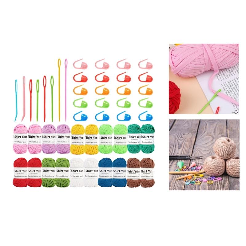 20Pieces Crochet Yarns for Beginner Hobbyist Crafting Carpet Rug Hanging Decoration