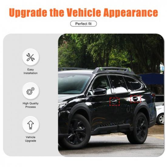 ABS Carbon Fiber Exterior Door Handle Cover Trim For Subaru Outback -23