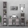 Bathroom Vanity Unit Grey Sonoma 80 X 33 X 60 Cm Particleboard
