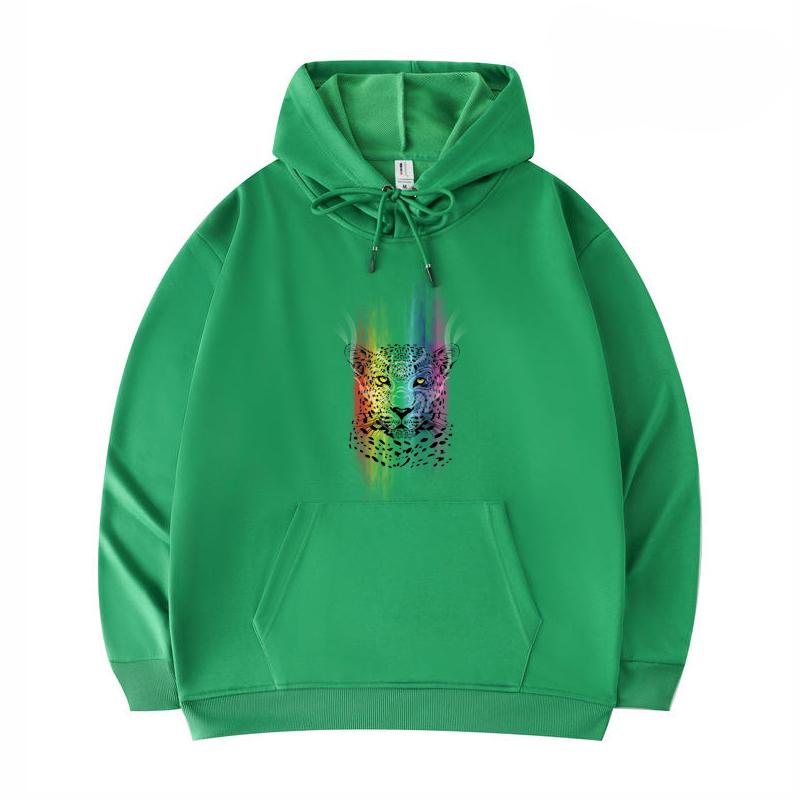 

Men s Hoodies Wild Spirit Print Funny Harajuku Style Twill imitation cotton Hoodies