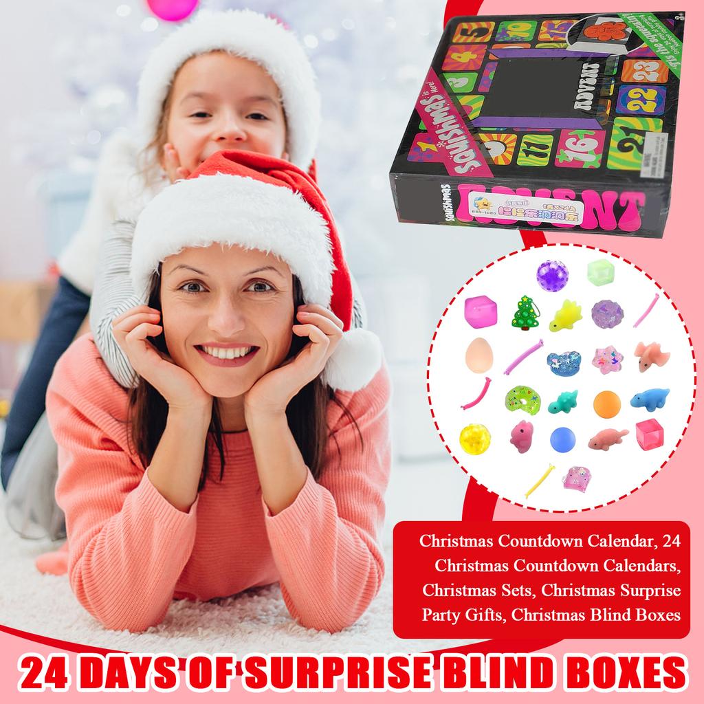 Advent Calendar, Christmas Countdown, 24 Days Of Surprise Blind Boxes