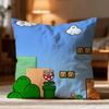 Ssuper Cute Style Marios Cushion Cover Soft Washable Pillow Case Multi-Scene For Couch Bed Travel Office Use