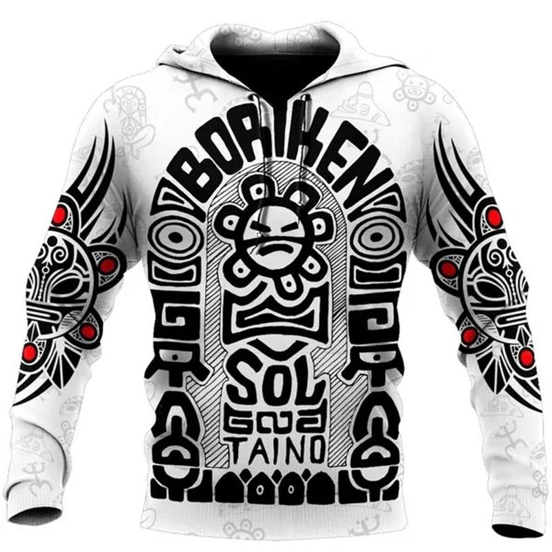 Men's Hoodie Clothing 3D Printed Puerto Rico Pullovers Men Long Sleeve Sweatshirt Sports Streetwear Hoody Spring Pullover Tops