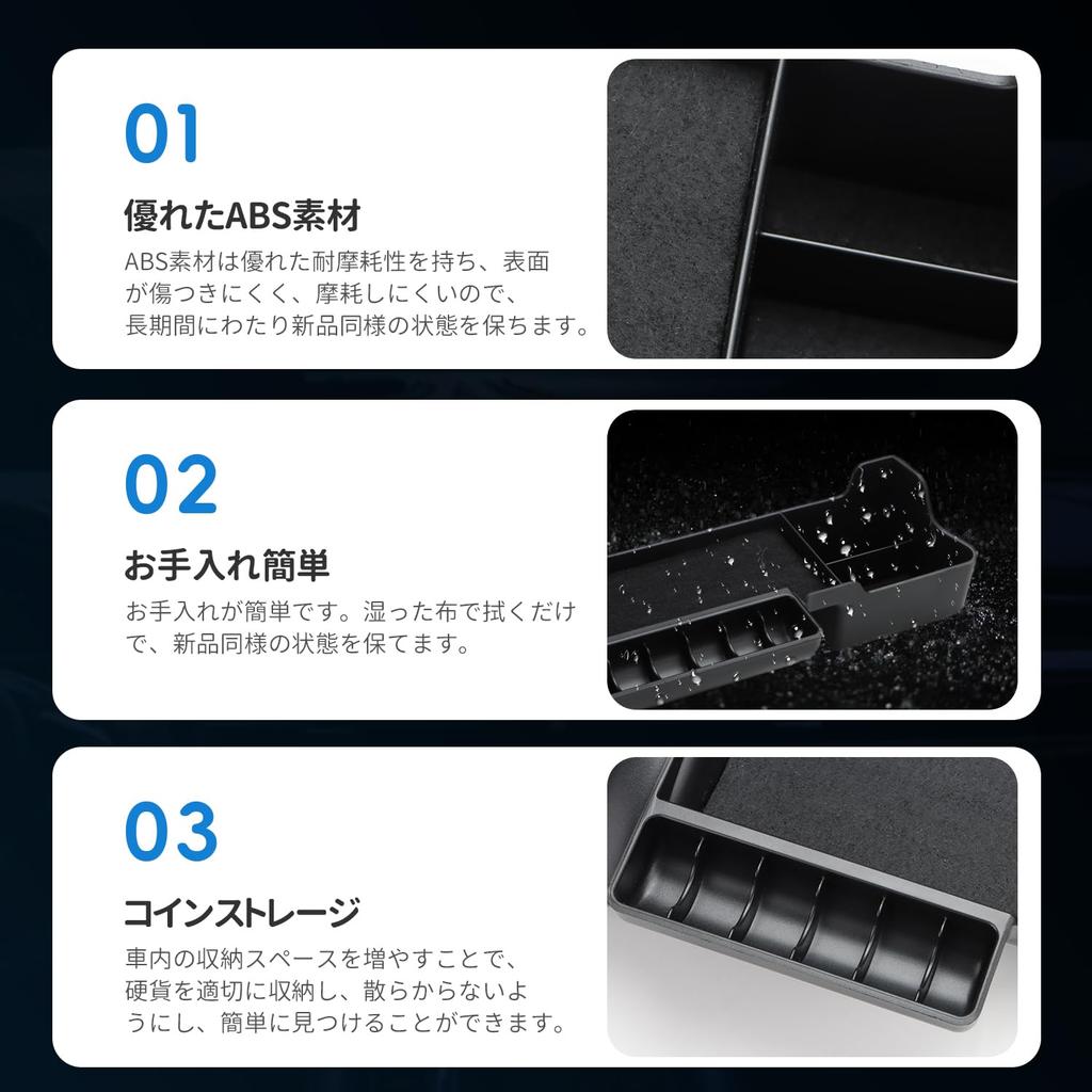 Auovo Toyota Land Cruiser LC250 Series Dedicated Additional Tray Center Console Box Card Storage Storage Tray Small Item Compartment Kit Custom