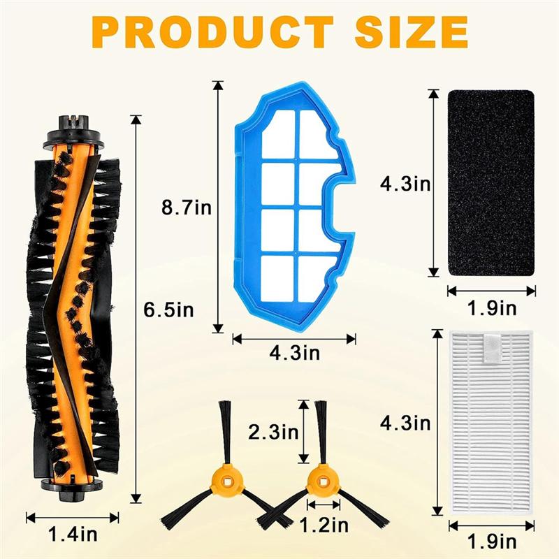 Replacement Parts for Ecovacs Deebot N79 N79S DN622 500 N79W N79SE Yeedi K600 K700 Accessories Kit Filters Brushes
