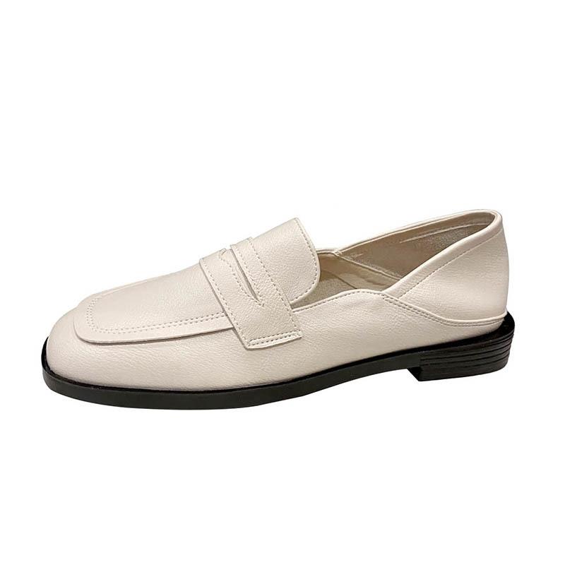 Fashion British Square Toe Loafers Women 2-Ways Barefoot Shoes Single Flats Ladies Low Heels Oxfords Soft PU Leather Moccasines Femme