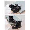 Spring and Autumn Black Western-style Princess Boots Korean Version Fashionable British Style Martin Boots for Boys