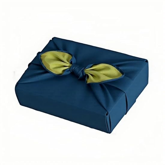 Furoshiki Reversible Stylish Large Size Wrapping Cloth, Solid Color, 90cm, Double-sided Dyeing, Four