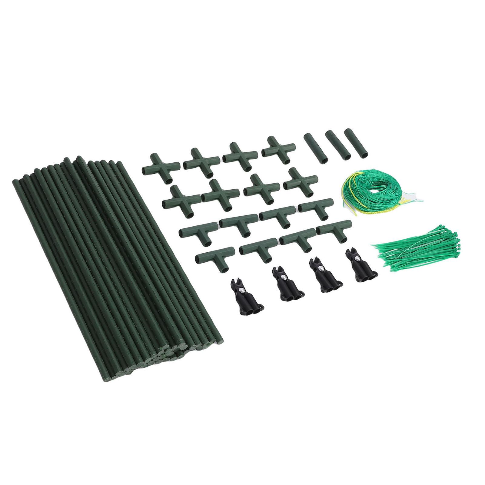 

Cucumber , 47 X63 in Frame Steel Pipe with Nylon Climbing Net, Angle Adjustments on Both Sides, Outdoor Plant Support Tower for