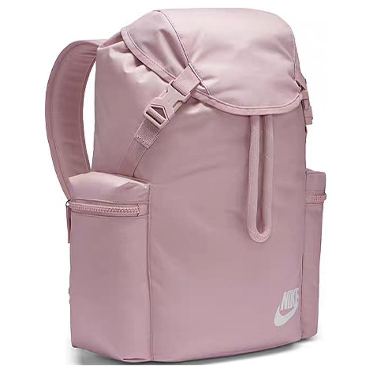 Nike Heritage Polyester Backpack Regular Unisex Pink Lightweight Casual BA6150-516