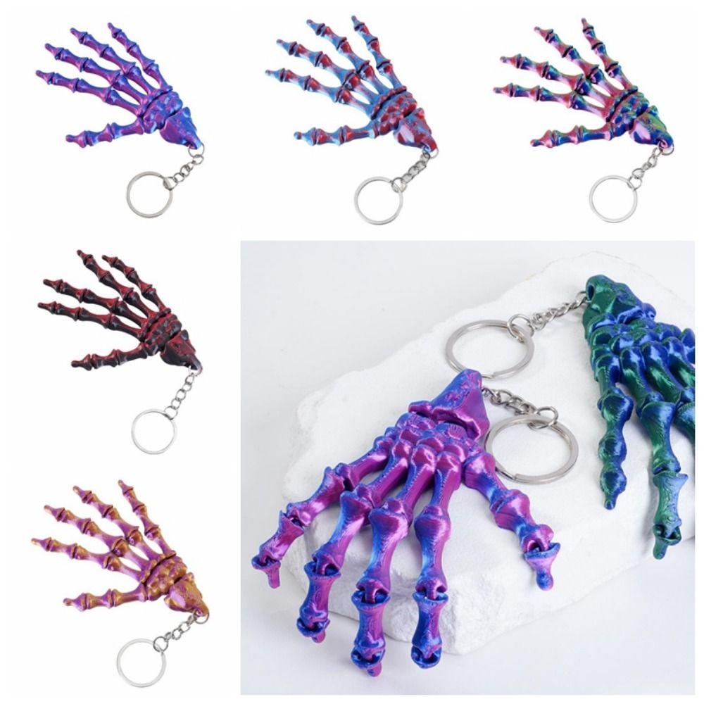 Novelty Skeleton Hand Keychain Creative Skull Hand Key Ring Collectible Toy