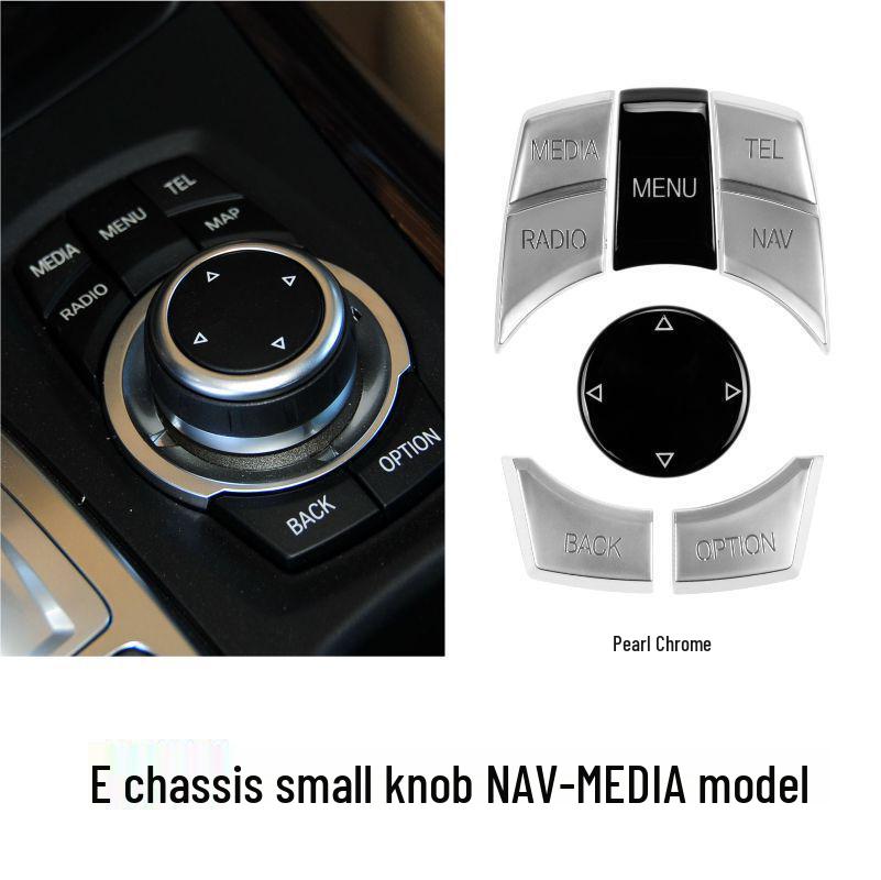 Compatible with BMW E Platform Central Control Multimedia Buttons for Older 3 Series, 5 Series, X5, X6, E90, E70 iDrive Controllers.
