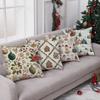 Festive Floral & Christmas Pattern Pillowcasesuitable For Sofa Car Bedroom Decorative Cushion Cover Pillow Cover