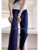 Plus Size Women's High Waist Harem Jeans - Autumn/Winter Petite Loose Fit, Slimming, Straight Wide Leg.