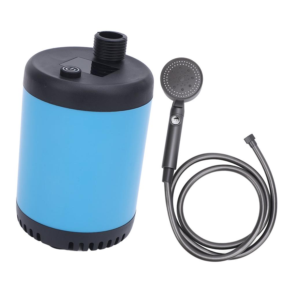 Portable Camping Shower 7800mAh Rechargeable Shower Pump Filtered Showerhead 2M Hose for Outdoor Hiking Beach Travel