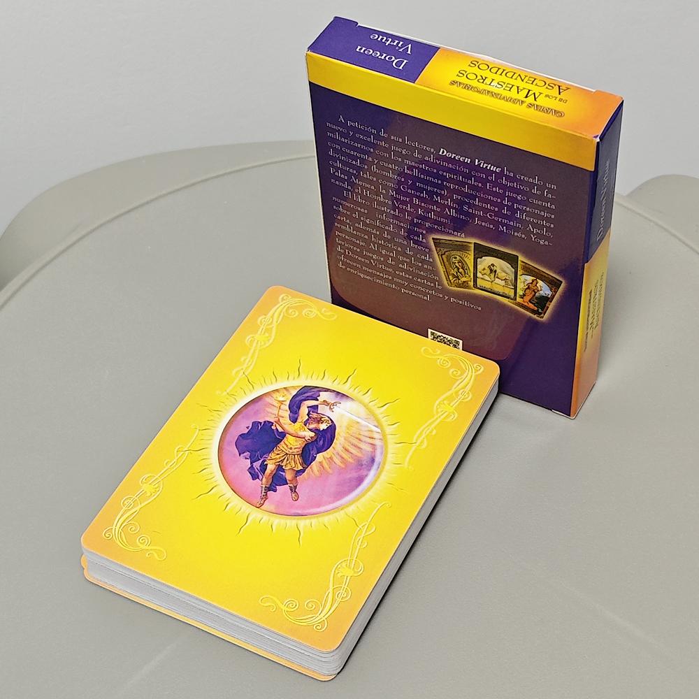 Ascended Master Oracle Deck In Spanish Language 10.4*7.3cm 44 Pcs Oracle Cards