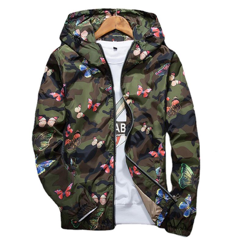 

Spring and Autumn New Hooded Jacket Men s New Handsome Trendy Sports Jacket Men s Outdoor Casual Versatile Top M