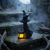 Detailed Halloween Lantern Witch Hanging Ornaments, Hand-Held Spider Web Hollow Lantern, Gothic Texture Theme for Desktop Decoration Dark Decor