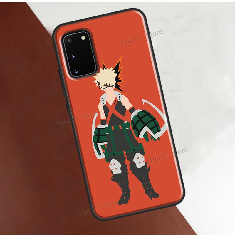 Katsuki Bakugo Boku No Hero Academia Phone Case For Samsung Galaxy S21 S22 Note 20 Ultra S8 S9 S10 Note 10 Plus S20 FE Cover