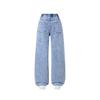 Girls' Jeans with Embroidered - Casual Denim Pants for Toddlers and Kids