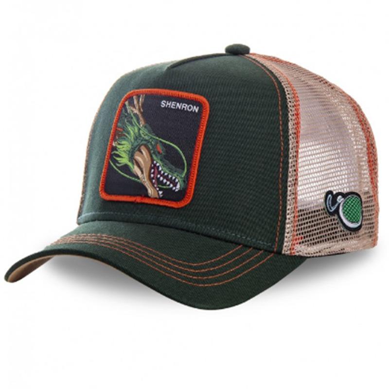 Neue Dragon Ball Son Goku Kappe Sommer Reise Schirmmütze Herren Stickerei Hip-Hop Kappe Stil Sonnenschutz Verstellbare Trucker Mesh Kappe