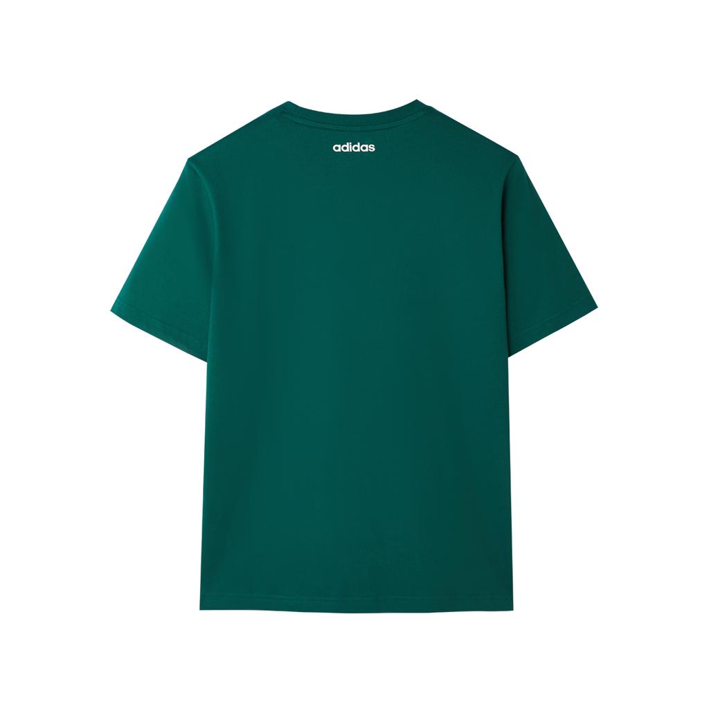 Adidas Sports Lifestyle Casual Breathable Round Neck Short Sleeve T-Shirt Men Tops Green KE6194