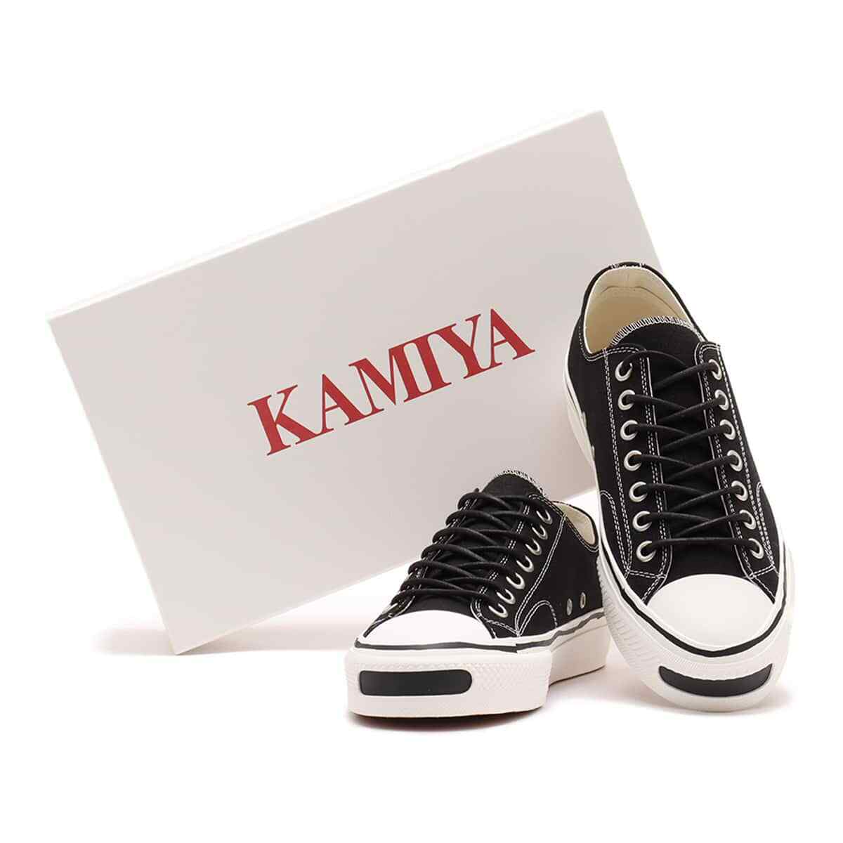 G13FW701-BLACK KAMIYA Joey Vulcanized Sneakers Black (Men s) EU42/US9/26.5cm