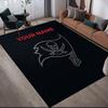 Custom Name,Tampa Bay Buccaneers Home Sofa Decoration for Living Room & Bedroom, Non‑Slip Play Flannel Floor Mat for Game Room
