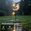 Solar LED Santa Moon Garden, Stake Light Waterproof Outdoor, Christmas Yard Porch Pathway Decoration, Lamp Holiday Gift Ornament