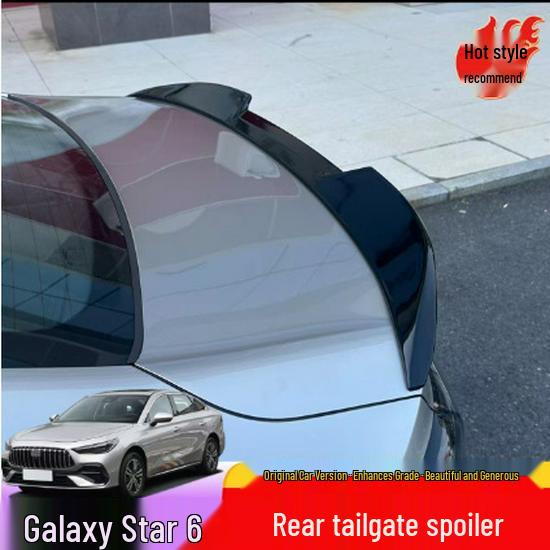 Geely Galaxy Starry 6 Rear Trunk Tailgate Spoiler Black Tailgate Spoiler