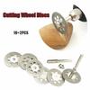 12Pcs 22mm Diameter Diamond Cutting Disc 3mm Aperture Grinding Wheel  Electric Grinder Parts