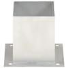 VidaXL Ancres de poteau 4 pcs Métal galvanisé 121 mm