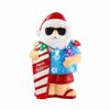 Christmas Resin Ornament Decoration with Beach Vacation and Summer Party Contrasting Design