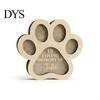 Pet Remembrance Box for Cat Hair Keepsake Box, Cute Paw Shape Memorial Wooden Fur Dogs And Cats, Loss Sympathy Gift Custom