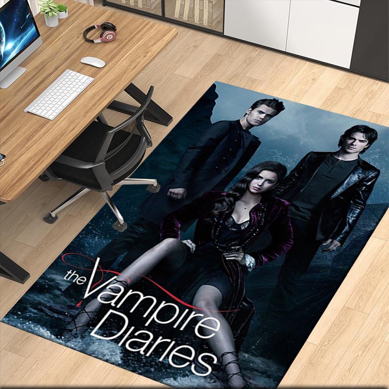 Vampire Diaries Printed Carpet, for Office Chair Living Room Bedroom Kitchen Room Decor Gifts.