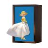 Creative Dress Shaped Tissue Box with Pattern - Decorative Tissue Holder for Living Room Desktop