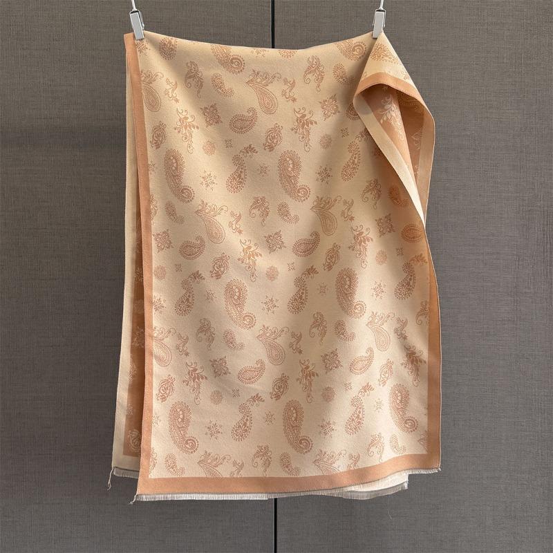 

Autumn and winter new versatile high-end full print cashew jacquard scarf women s thickened warm fringed shawl 70*186cm