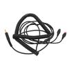 Coiled Headphone Cord Replacement with 3.5mm Plug and 6.35mm Adapter for Sennheiser HD650 HD660 S