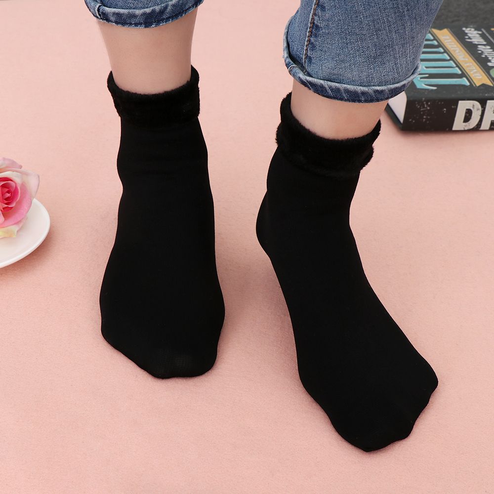 Home Seamless Thermal Cashmere Thicken Socks Wool Hosiery Velvet Floor Stocking