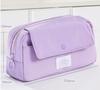 Multifunction  Large Capacity Flip Top Pen Pouch Pencil Stationery Box Bag